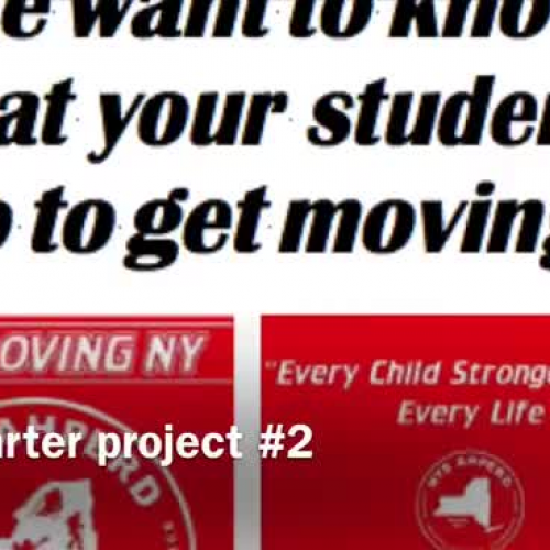 "Here's What We Do to Get Moving!" 3rd quarter project