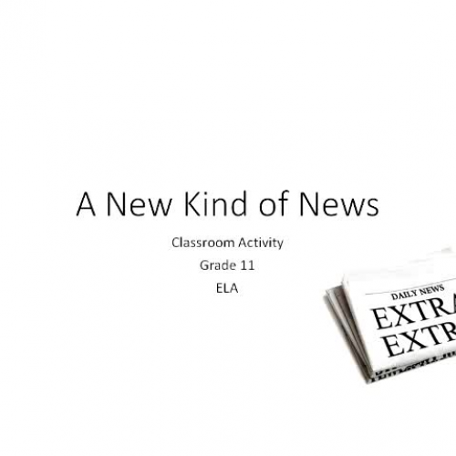 ELA_Grade 11_A New Kind of News (El Cajon)