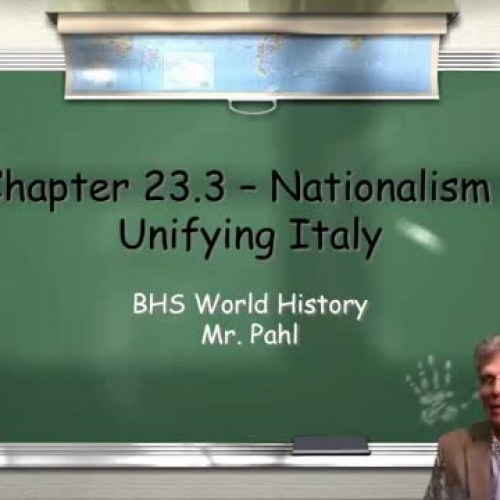 Italian Unification (23.3)