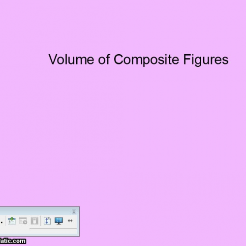 Volume of Composite prisms 