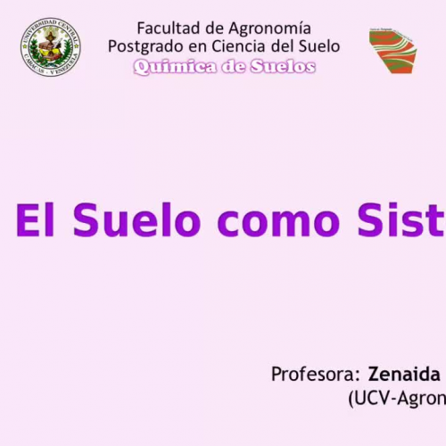 El suelo como sistema