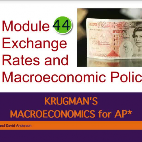 Exchange Rates and Macroeconomic Policy