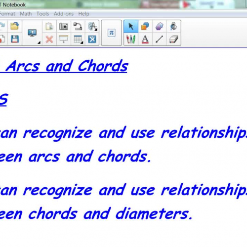 10-3 Arcs and Chords
