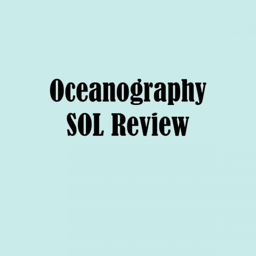 Oceanography SOL Review