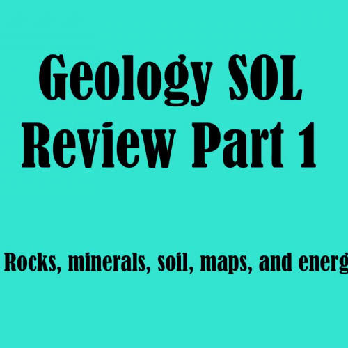 Geology Part 1 SOL Review