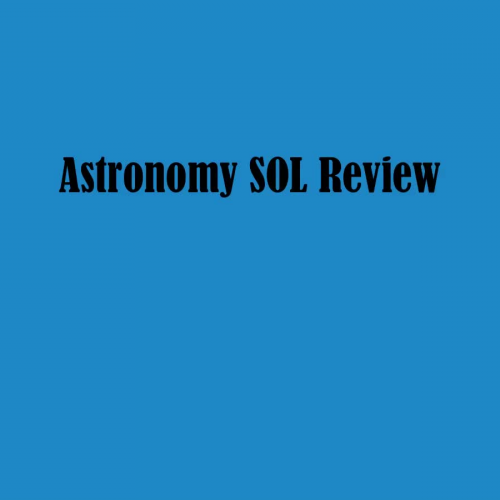 Astronomy SOL Review