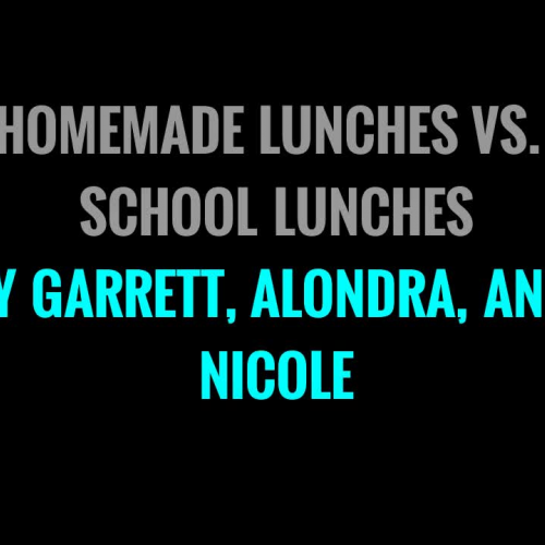 Homemade lunches vs school lunches
