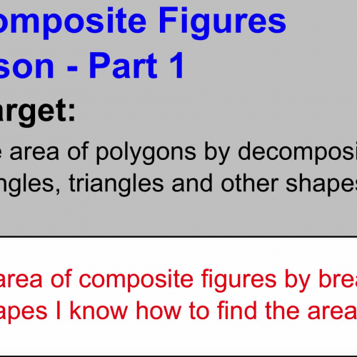 Area of Composite Figures - Part 1