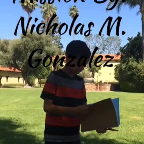 NICHOLAS GONZALEZ SAN FERNANDO MISSION ASSIGNMENT 