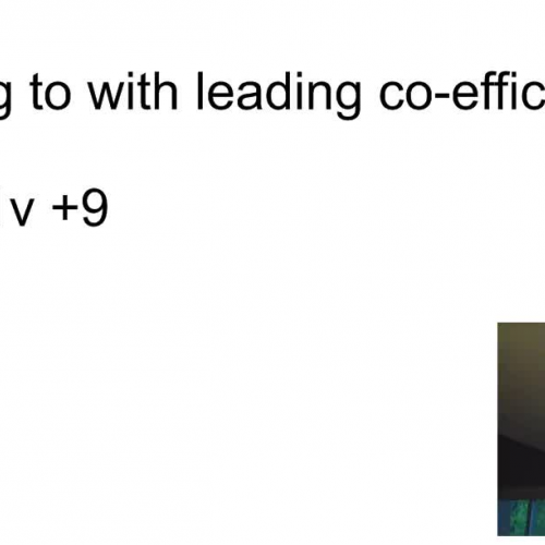 Factoring  with leading co-efficients