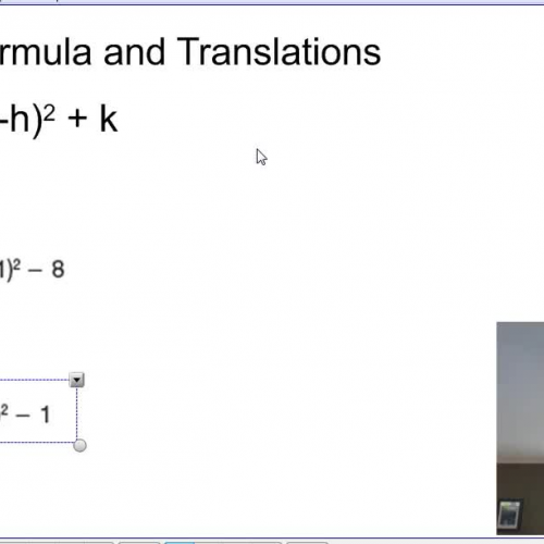 Vertex Formula for Quadratics