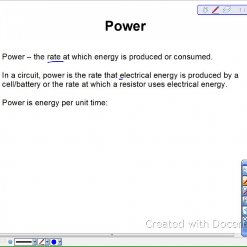 Electric Power Lesson
