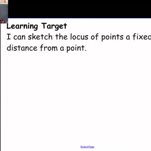 Locus I (Fixed distance from a point)