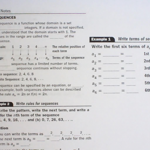 12.1 Sequences