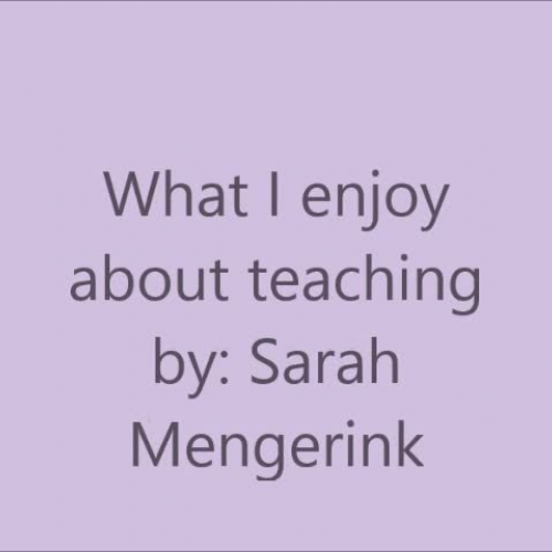 What I enjoy about teaching