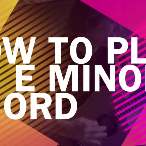 How to play an E minor chord