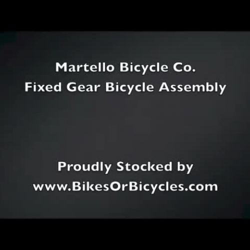 How To Setup Martello Fixed Gear Bikes