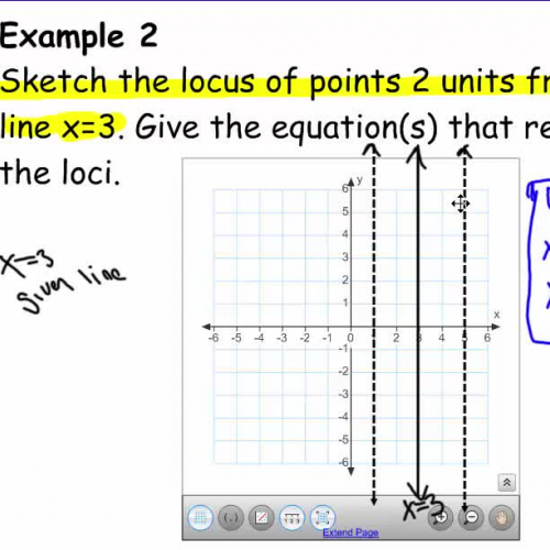 Locus II (fixed distance from a line)