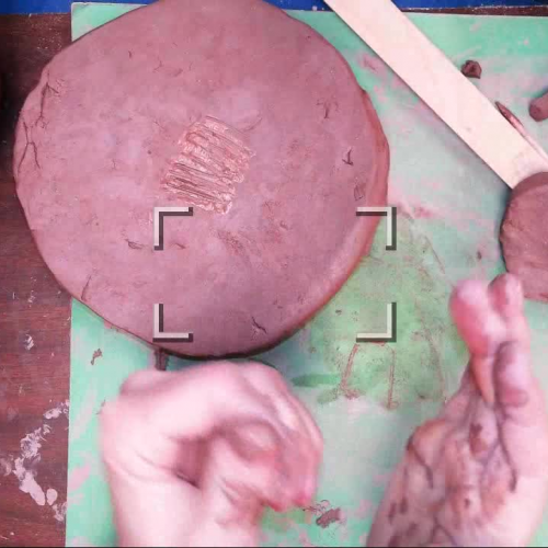 Making  the Handle for the LId