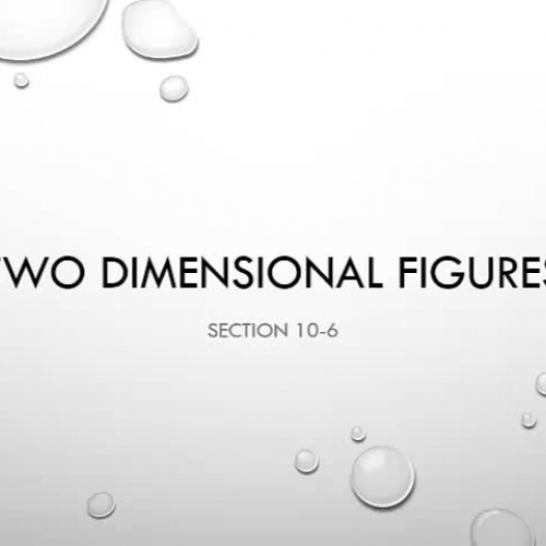 Two Dimensional Figures