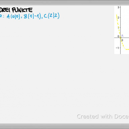 Lernvideo Quadratische Funktionsgleichungen aufstellen