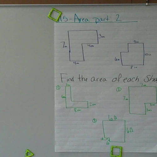 Mon. 4-27 Finding Area of Complex shapes