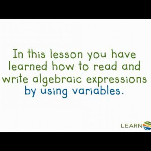 11.1 Lesson - Writing Expressions