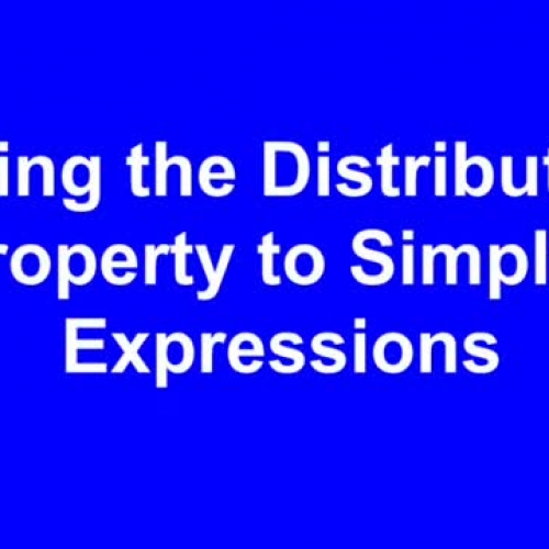 11.2 Lesson 2 - Distributive Property