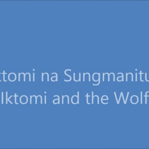 Iktomi and the wolf