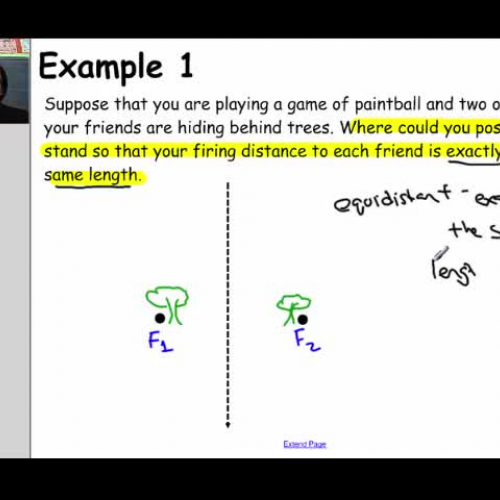 Locus III (Equidistant from two points)