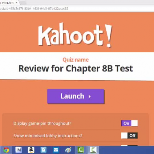 Kahoot Review of Volume, Surface and Lateral area