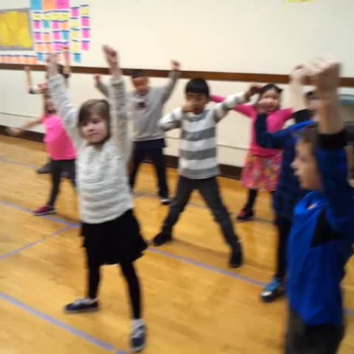 1st grade Spontaneous and Planned Dance