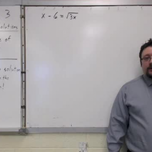 6.6 Day 3: Solving Radical Equations with Extraneous Solutions