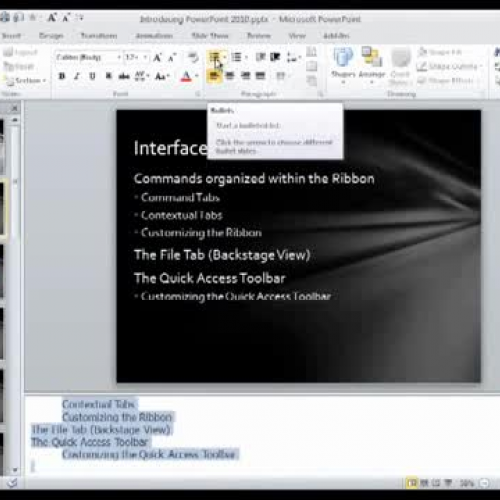 PowerPoint 2010 - Speaker's Notes