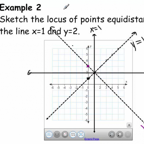 Locus V (Equidistant from two intersecting lines)