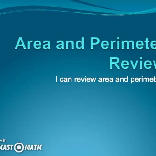 Area and Perimeter review