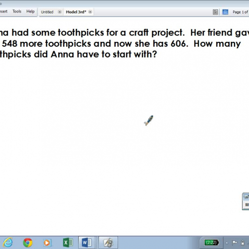 Grade 3 Modeled Drawing