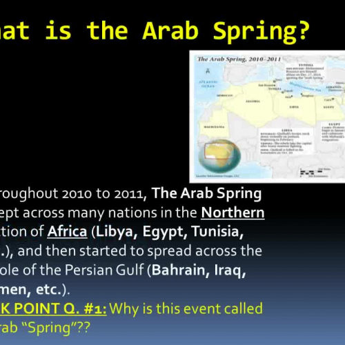 WHII.6.7 - Arab Spring