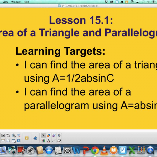 15.2 Area of a Triangle