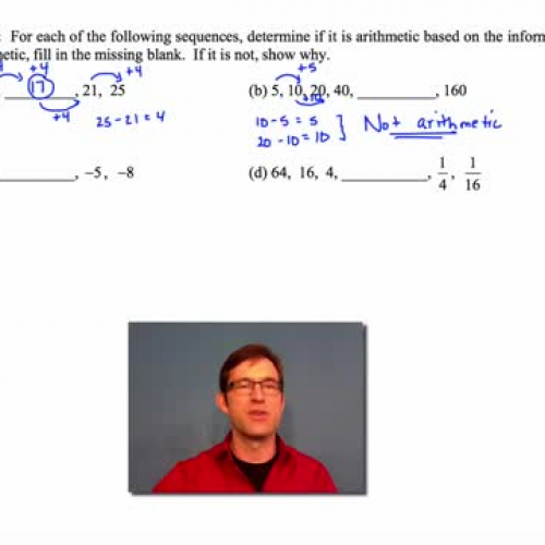Lesson 13: Arithmetic Sequences