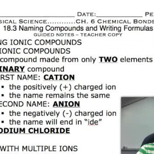 Naming Chemical Compounds