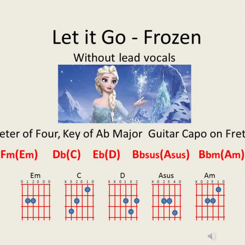 Let It Go (chords & no vocals)