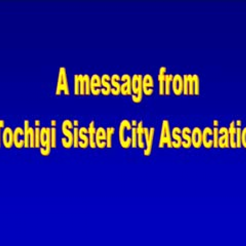 Tochigi Sister City Association Request