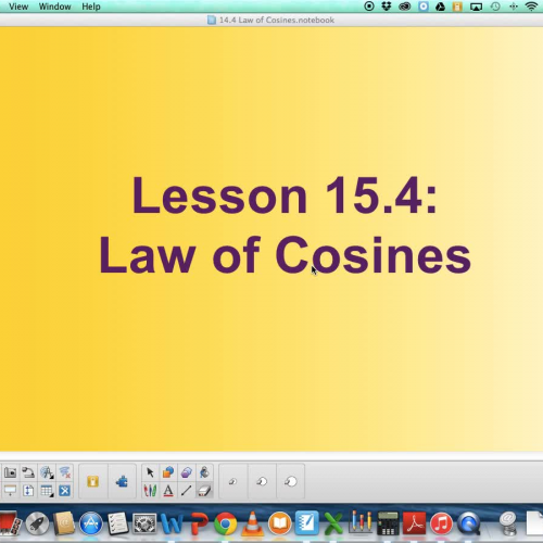 15.4 Law of Cosines