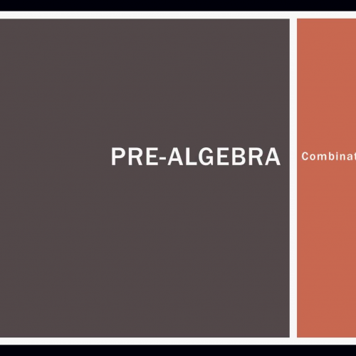Pre-Algebra B: Combinations