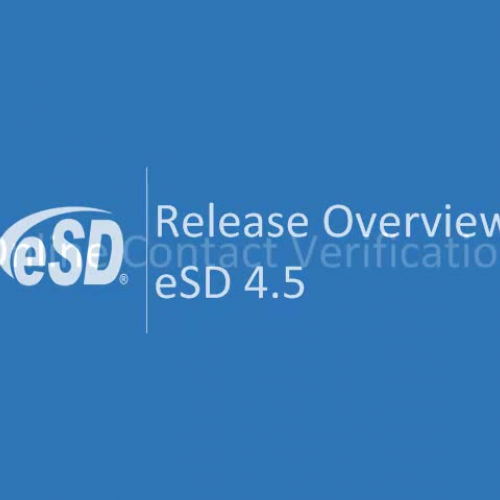 eSD Release 4.5 Overview