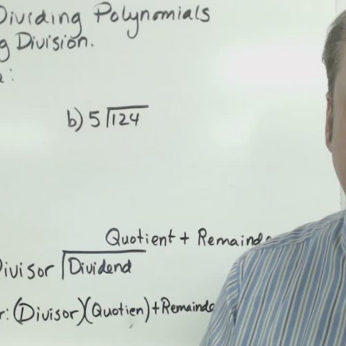 Dividing Polynomials Using Long Division