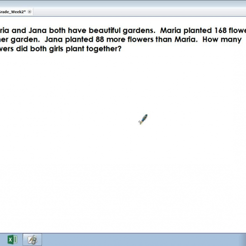 Grade 4 Modeled Drawing Week 2