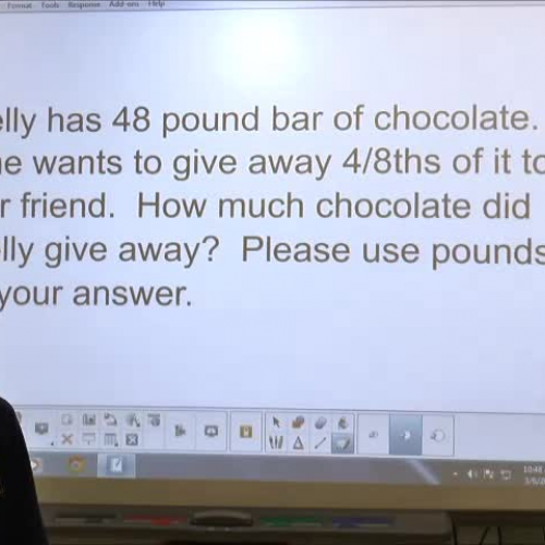 Multiplying a Whole Number by A Fraction Using Flex Cubes