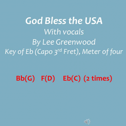 God Bless the USA (vocals)